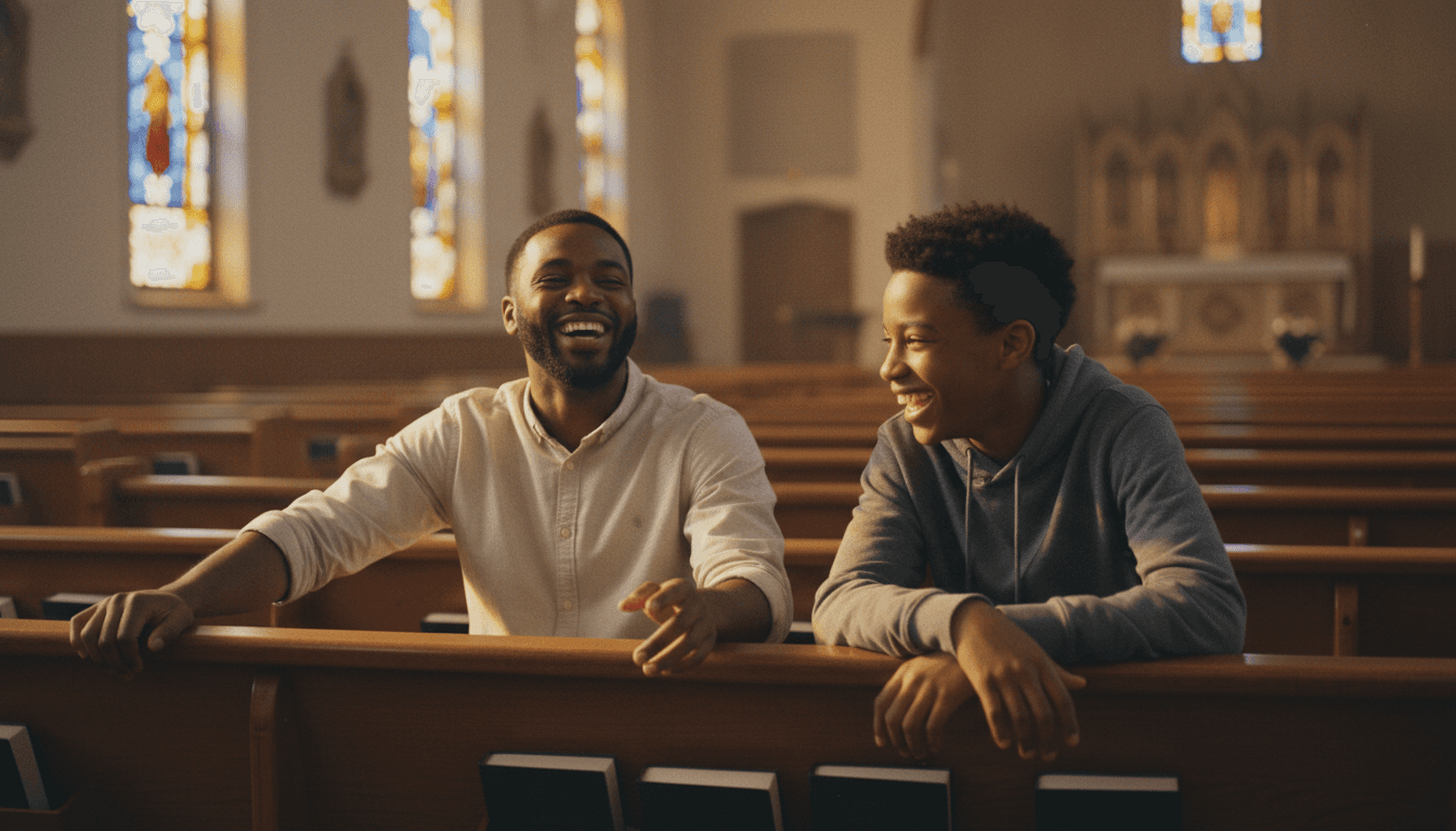 Weekly one-on-one check-in between mentor and young man in church